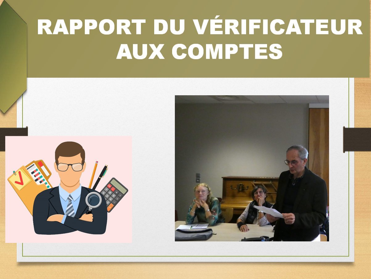 Jean Erhardt, le vérificateur aux comptes, a validé le rapport financier. Jean Erhardt, le vérificateur aux comptes, a validé le rapport financier.